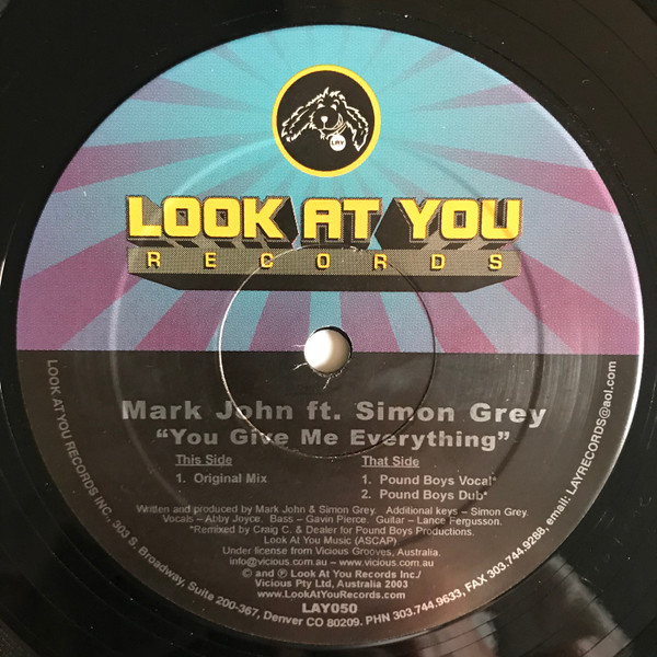 last ned album Mark John feat Simon Grey - You Give Me Everything