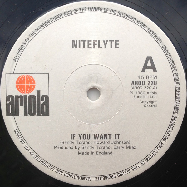 Niteflyte - If You Want It / I Wonder (If I'm Falling In Love 