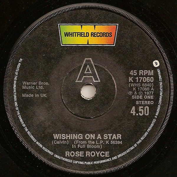 Wishing on a Star by Rose Royce #RoseRoyce #1978 #70ssong #70s