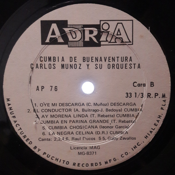 lataa albumi Carlos Muñoz Y Su Orquesta - Cumbia De Buenaventura