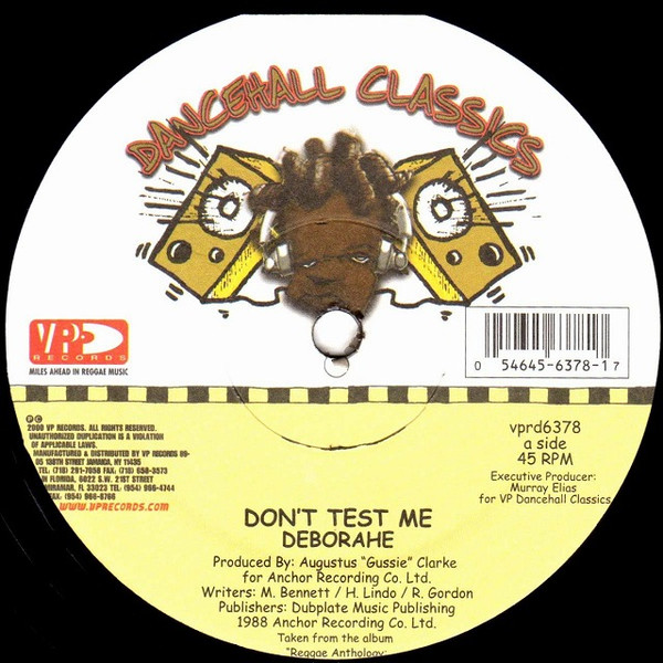 Deborahe – Don't Test Me (1990, Vinyl) - Discogs