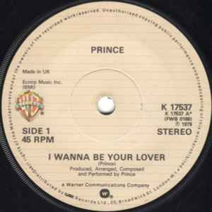 I Wanna Be Your Lover - Prince