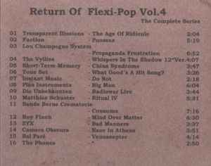 Various - Return Of Flexi-Pop Vol. 4