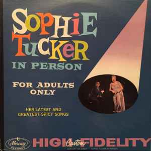 Sophie Tucker - Sophie Tucker In Person album cover