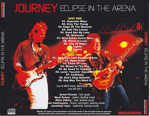 Album herunterladen Journey - Eclipse In The Arena