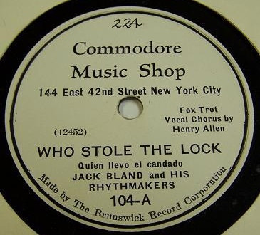 Album herunterladen Jack Bland And His Rhythmakers - Who Stole The Lock Someone Stole Gabriels Horn