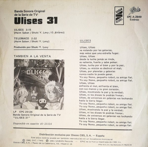 last ned album Download Various - Ulises 31 Banda Sonora Original De La Serie De TV album