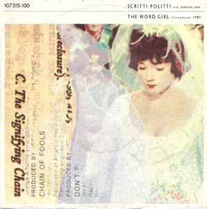Scritti Politti - The Word Girl album cover