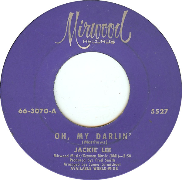 Jackie Lee Oh My Darlin 1966 Vinyl Discogs