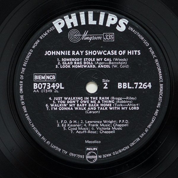 lataa albumi Johnnie Ray - Showcase Of Hits