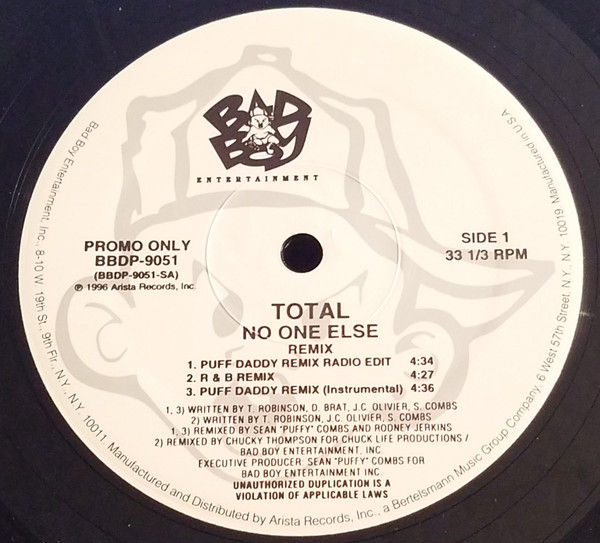 Total – No One Else (Remix) (1996, Vinyl) - Discogs