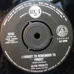 Cover of Mystery Train / I Forgot To Remember To Forget, 1959, Vinyl