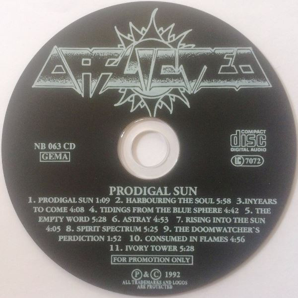 Afflicted – Prodigal Sun (1992, CD) - Discogs