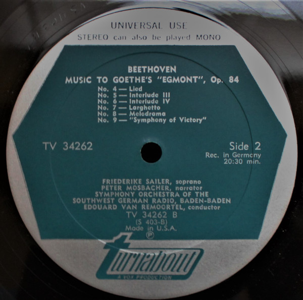 last ned album Beethoven, Edouard Van Remoortel - Music To Goethes Egmont Op 84 Complete