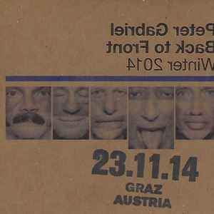 Peter Gabriel - Back To Front Winter 2014 - 23.11.14 Graz Austria album cover