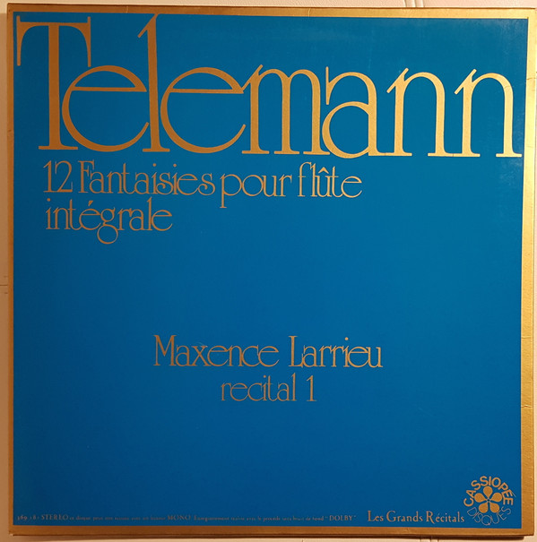descargar álbum Telemann Maxence Larrieu - 12 Fantaisies Pour Flûte Intégrale Récital 1