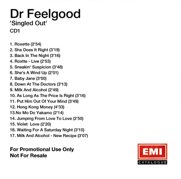 Dr. Feelgood – Singled Out (For Promotional Use Only Not For