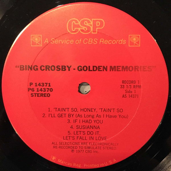Album herunterladen Bing Crosby - Bing Crosby Golden Memories