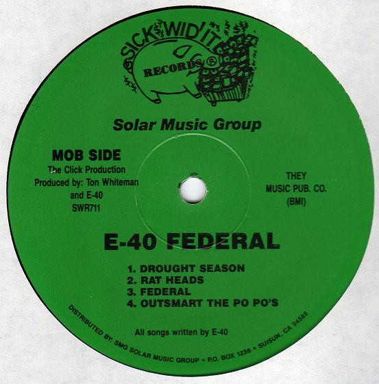 E-40 – Federal (1992, CD) - Discogs