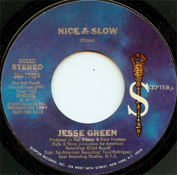 Jesse Green – Nice & Slow (1976, Vinyl) - Discogs