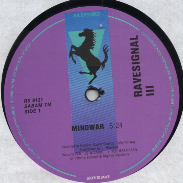 Christian Jay Bolland – Ravesignal III (1991, Vinyl) - Discogs