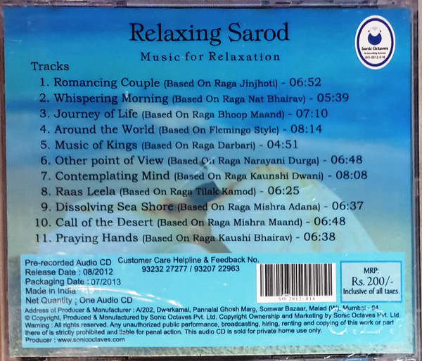 Album herunterladen Debanjan Bhattacharjee - Relaxing Sarod