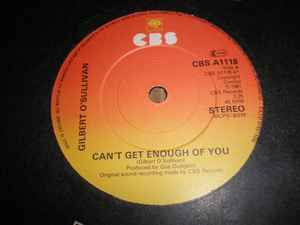 Gilbert O'Sullivan - Can't Get Enough Of You  album cover