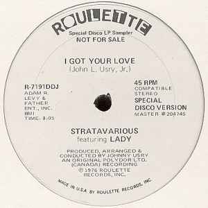 Stratavarious Featuring Lady – I Got Your Love (1976, Vinyl) - Discogs