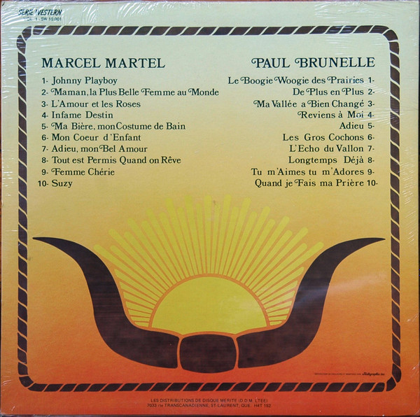 descargar álbum Marcel Martel, Paul Brunelle - Série Western Vol1