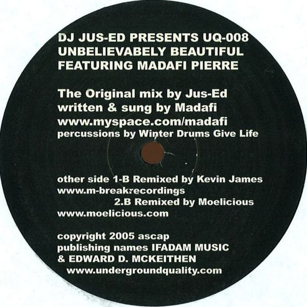 baixar álbum DJ JusEd Featuring Madafi Pierre - Unbelievabely Beautiful