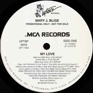 Mary J. Blige – My Love (1993, Vinyl) - Discogs