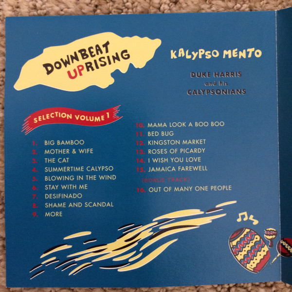 Album herunterladen Duke Harris And His Calypsonians - Downbeat Uprising Selection Volume 1 Kalypso Mento