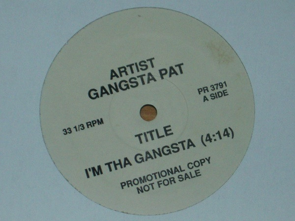 Gangsta Pat – I'm The Gangsta (1990, Cassette) - Discogs