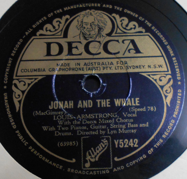 Album herunterladen Louis Armstrong With The Decca Mixed Chorus - Shadrack Jonah And The Whale