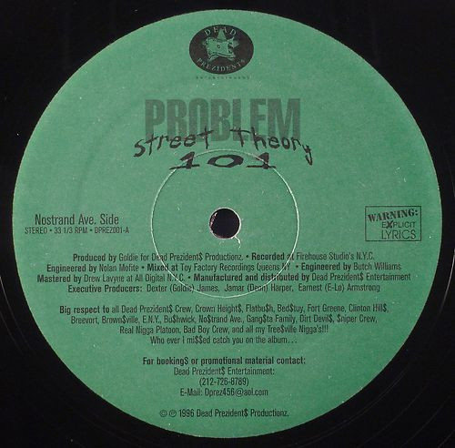 Problem – Street Theory 101 (1996, Vinyl) - Discogs