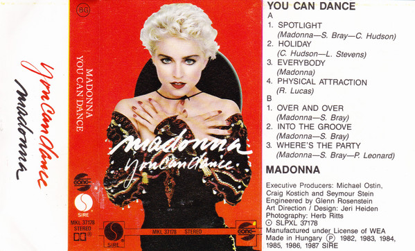 Madonna – You Can Dance (1987, Cassette) - Discogs