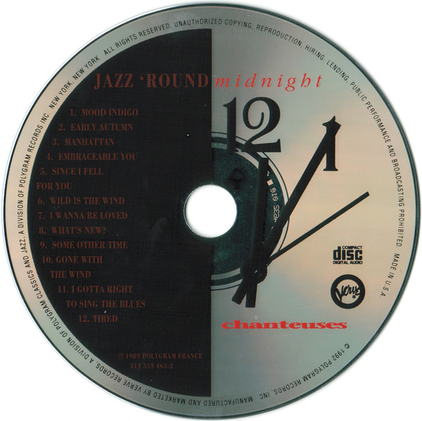 télécharger l'album Various - Jazz Round Midnight ChanteusesFemale Jazz Vocalists