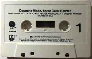 Depeche Mode - Some Great Reward album cover