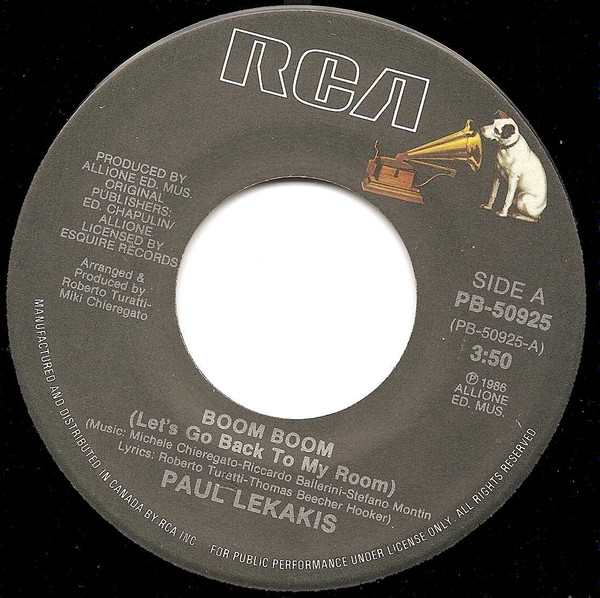 Paul Lekakis = ポール・レカキス – Boom Boom (Let's Go Back To My 