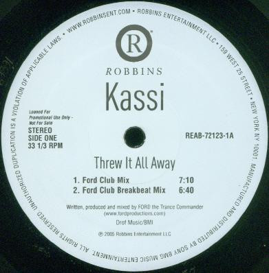 lataa albumi Download Kassi - Threw It All Away album