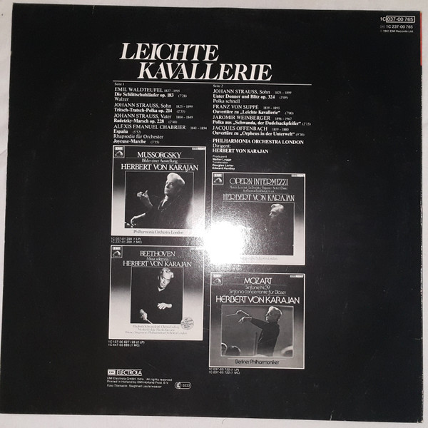 lataa albumi Herbert von Karajan, Philharmonia Orchestra of London - Leichte Kavallerie