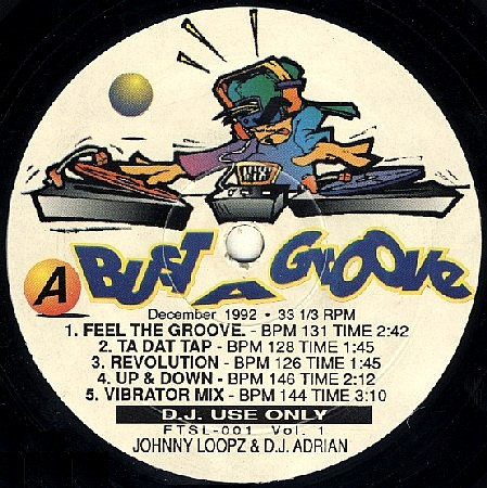 Johnny Loopz & DJ Adrian – Bust A Groove Vol. 1 (1992, Vinyl 