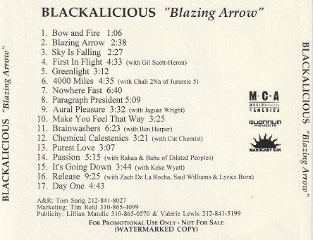 Blackalicious - Blazing Arrow | Releases | Discogs