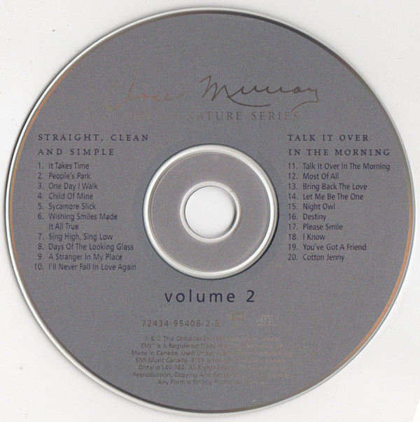 descargar álbum Anne Murray - Straight Clean And Simple Talk It Over In The Morning