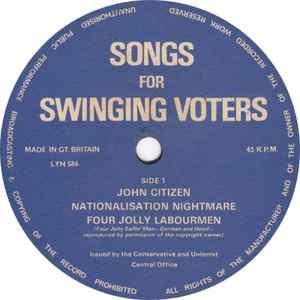 Unknown Artist - Songs For Swinging Voters album cover