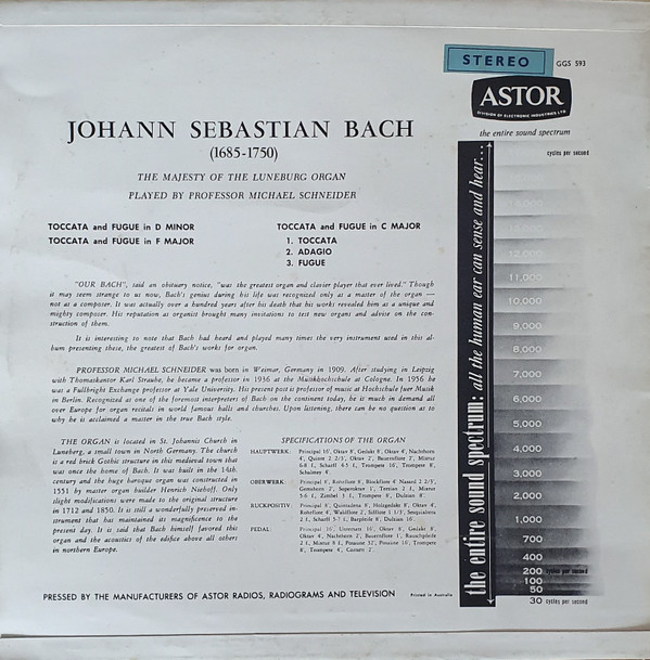 last ned album Bach, Professor Michael Schneider - The Majesty Of The Lüneberg Organ