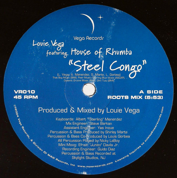 Louie Vega Featuring House Of Rhumba – Steel Congo (2004, Vinyl 