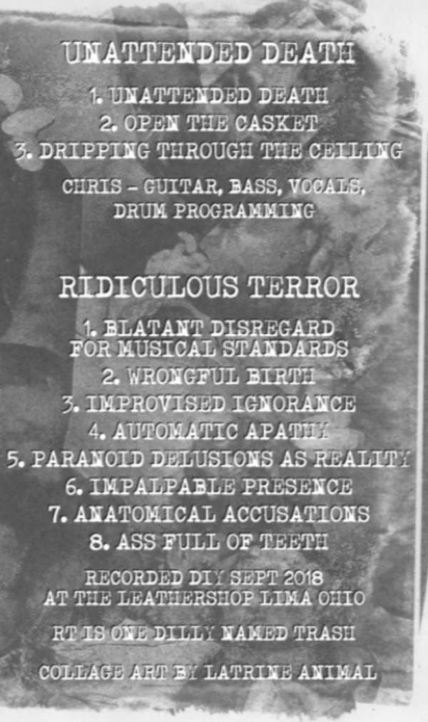 baixar álbum Unattended Death Ridiculous Terror - Unattended DeathRidiculous Terror