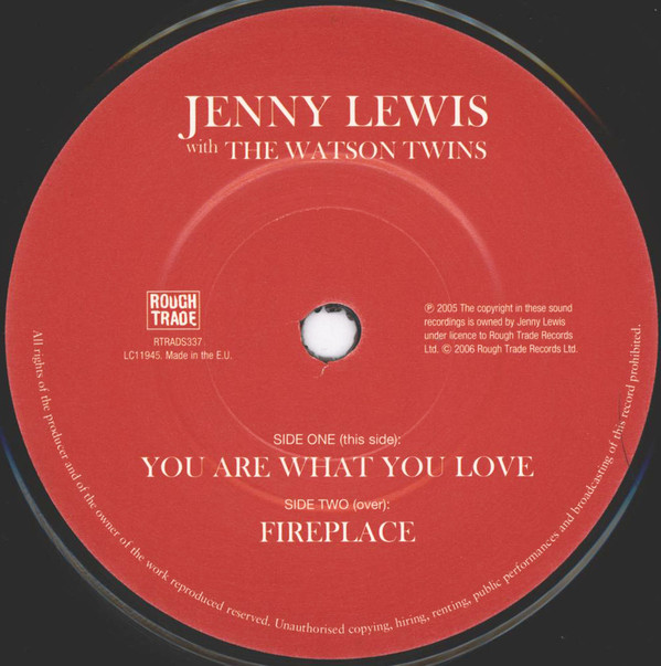 descargar álbum Jenny Lewis with The Watson Twins - You Are What You Love