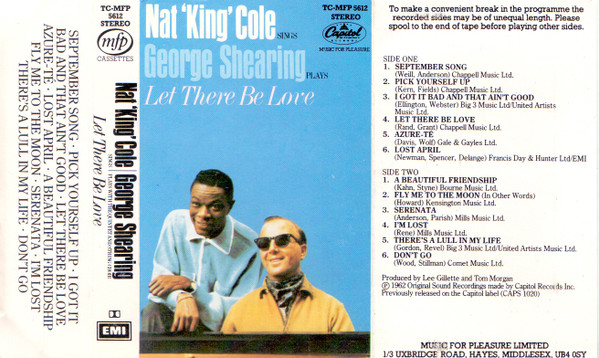 Nat King Cole & George Shearing – Nat King Cole Sings / George 